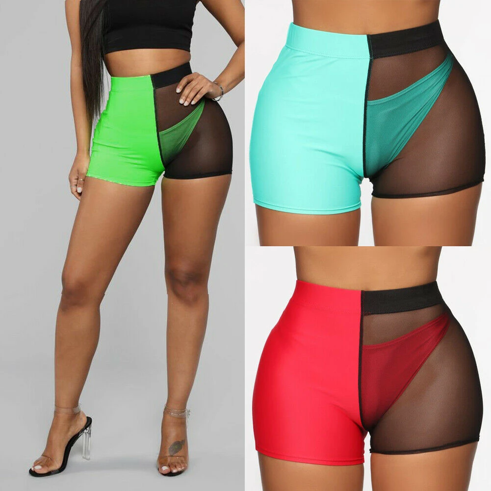 女性ホットパンツ透明ショーツメッシュ薄手のメッシュの下着ビキニ Shorts Aliexpress