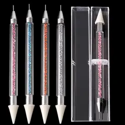 Новый дизайн DIY алмазная живопись ручка инструменты Алмазная вышивка DIY Инструменты стразы для дизайна ногтей двойная головка 4 цвета можно