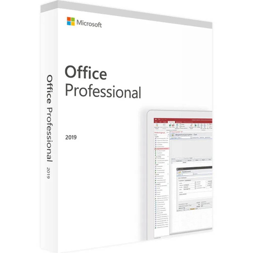 

Microsoft Office Professional 2019 For Windows 10 License Software 1 Product Key DVD Version With Retail Boxed | 1 User/1 Device