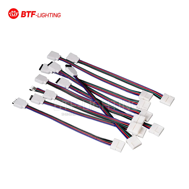 RGB светодиодные аксессуары 4pin 10 мм 5050 Артикул лампа Разъем от простой сварочной