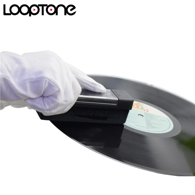 LoopTone LP/CD бархатная щетка стилус очиститель виниловой пластинки Чистящая Щетка аксессуары для проигрыватель диска черный