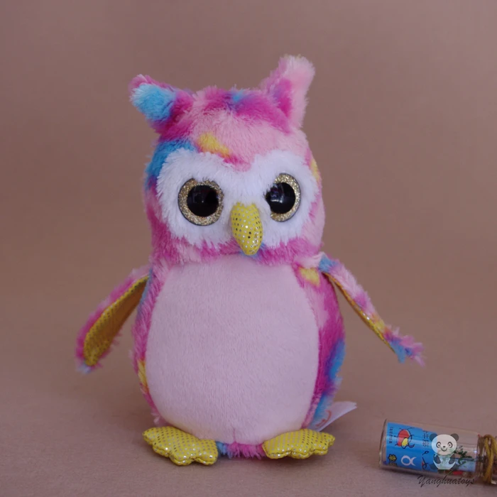 Soft and Smooth Kids Toys Big Eyes Cute Pink Owl Doll Stuffed Animals