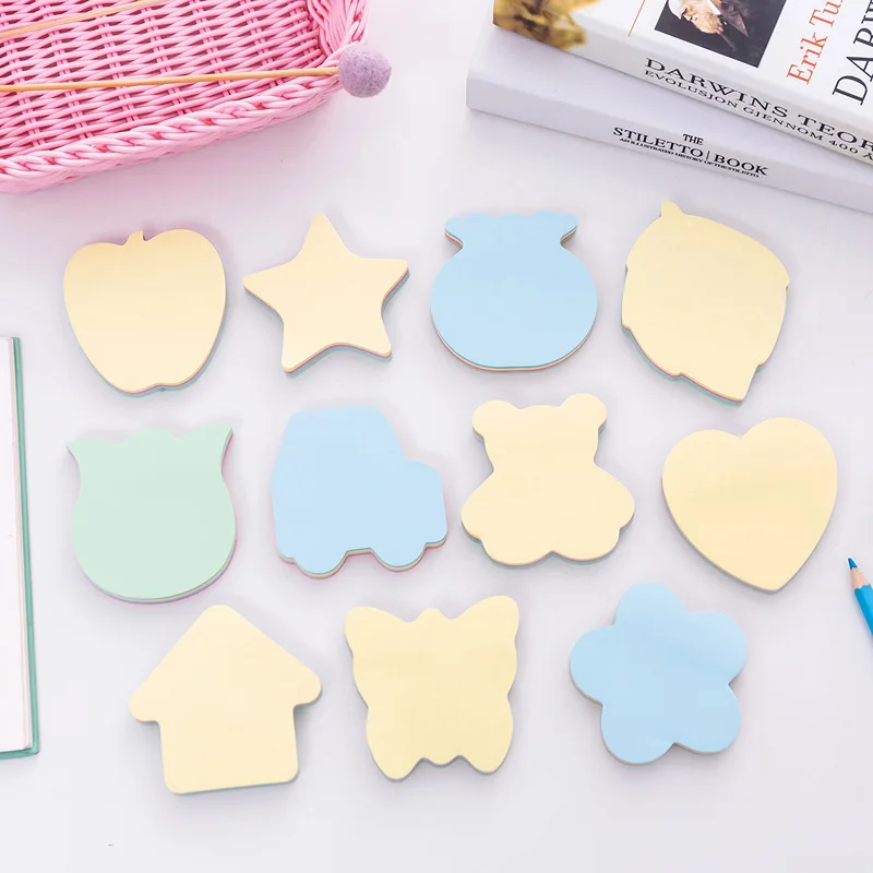 Candy Colors Creative Sticky Notes Memo Pad Paper Sticker Gift Cartoon Cute  Wall Stickers Fridge Sticker N Times - Memo Pad - AliExpress