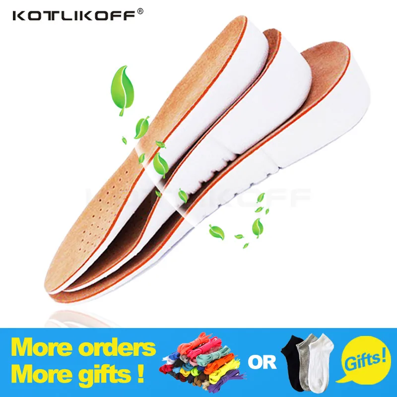 1.5cm Height Lifts Taller Lifts Shoe Insoles Breathable for Men and Women