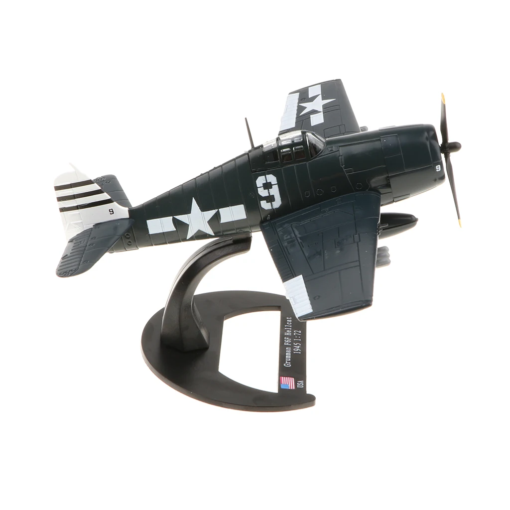 

1/72 USA Grumman F6F Hellcat Model WWII Fighter Aircraft Model Kids Toy Gift