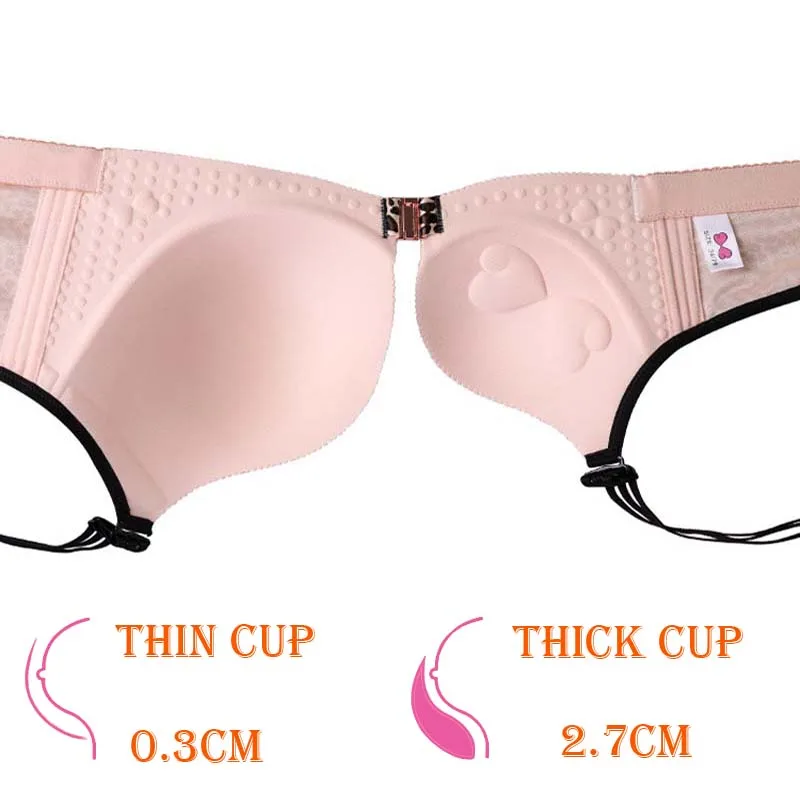 Front Closure Bras For Women Underwear Leopard Print Brassiere BH Plus Size 34-52 BCDE Cup Wire Free Bralette Lingerie10