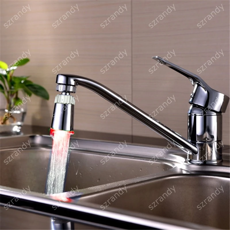 Water Powered 360 Degree Led Water Faucet Light Aerator