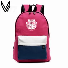 2016 BTS À Dos EXO Sacs B2ST GOT7 B1A4 BAP CNBLUE toile Devrait Sac Super Junior Sac À Dos Sacs D’école Pour Les Adolescents Fans