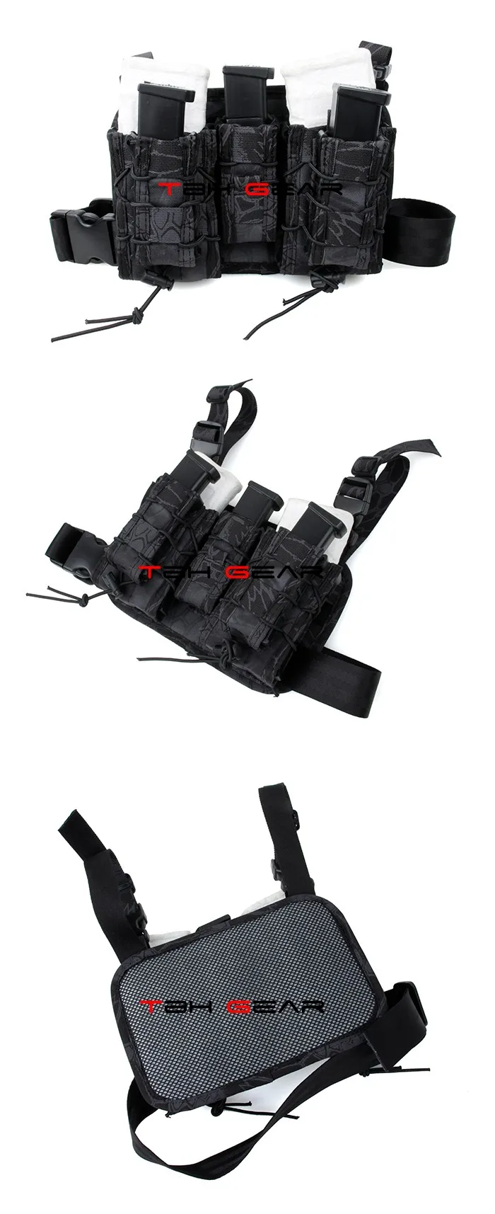 TMC Hight Hang Mag Pouch panel Set Drop Leg panel In Kryptek typhon+(SKU 12050354