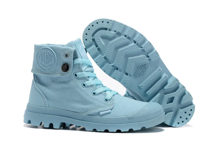 

PALLADIUM Women Baggy Low Soldiers Boots Canvas Casual Shoes sky blue Sneakers Shoes Spring and Autumn Women Boots Size 36-39