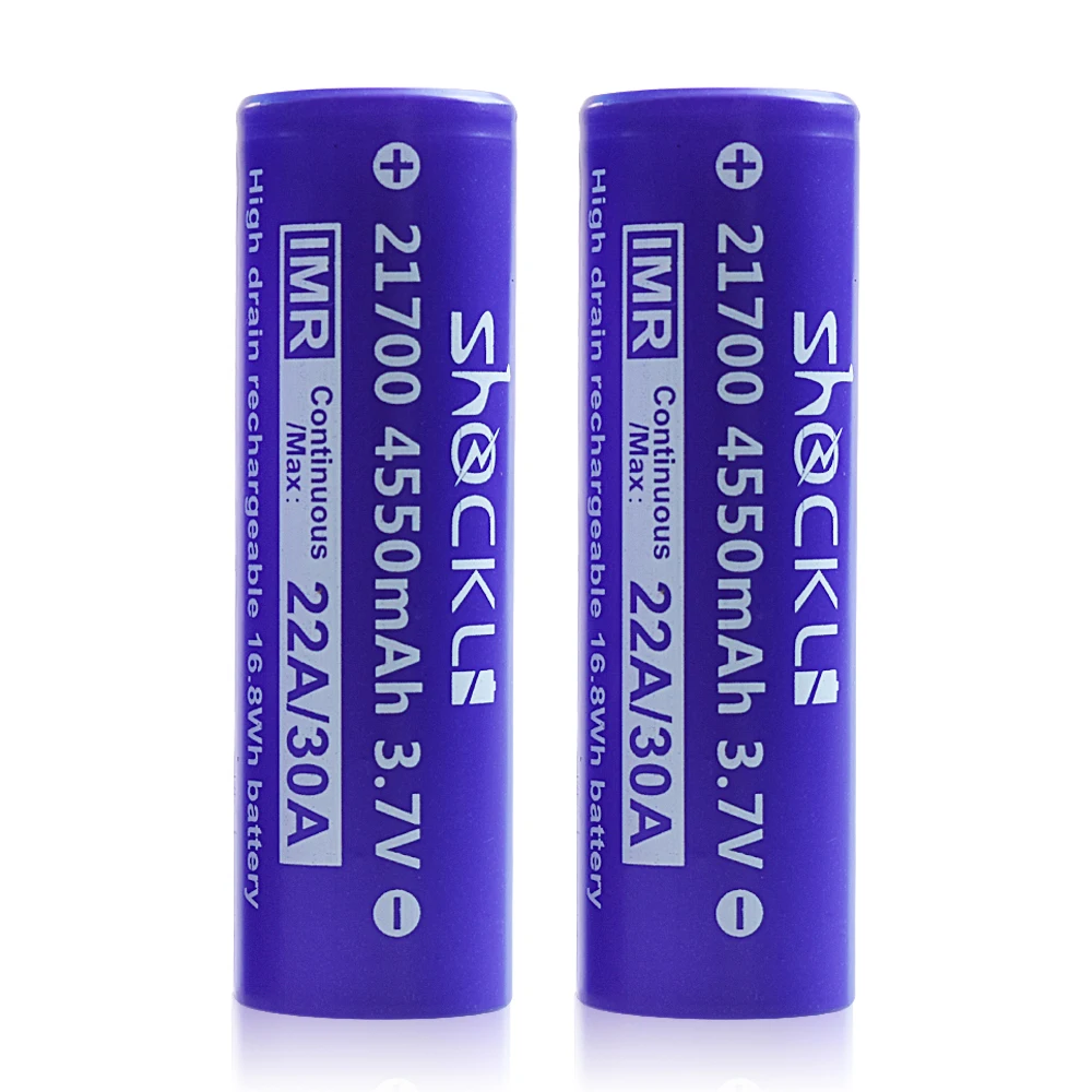 Shockli 21700 4550 mAh 3,7 V Li-Ion аккумулятор сигареты е 21700 литиевая батарея подходит для CAPO iStick пико