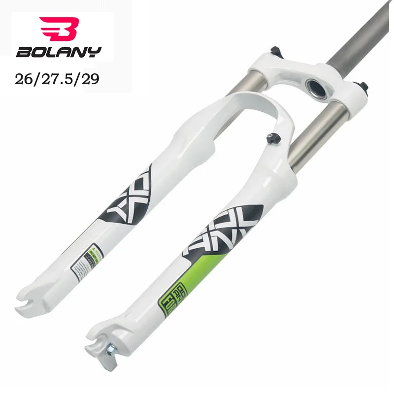 Online 26 27 nuevo BOLANY All aleación de aluminio MTB bicicleta horquilla mecánica 2018. 5 29er pulgadas bicicleta de montaña tenedor para accesorios de bicicleta
