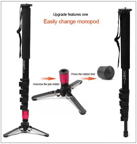 Мини штатив ноги три ноги Поддержка подставка 3/" для монопод Benro Manfrotto