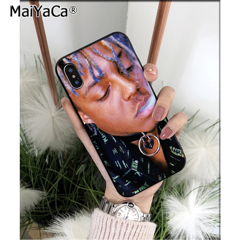 Мягкий чехол для телефона MaiYaCa Juice WRLD из ТПУ для iPhone 8 7 6 6S Plus 5 5S SE XR X XS MAX Coque Shell