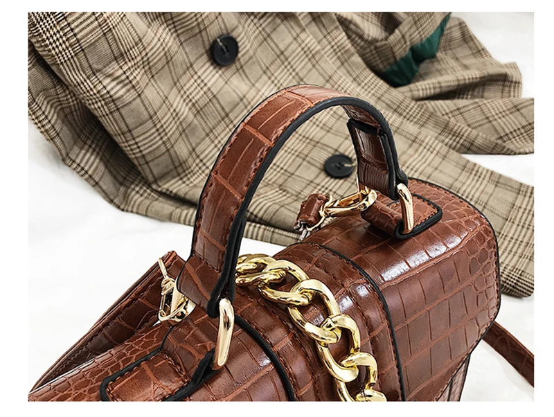 New Retro Fashion Women Handbag Stone Pattern Quanlity PU Leather Small Square Shoulder Bags Messenger Female Purse Bag SS3516 (15)