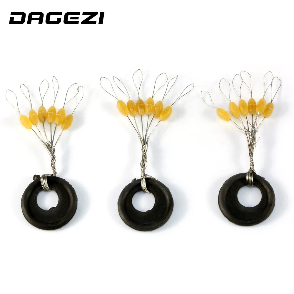 

DAGEZI 100pcs/lot black space beans floating seat fishing pin fishing accessories fishing tackle box