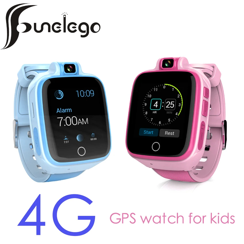 Funelego 4G Smart Watch For Kid Compatible 2G 3G SIM Card With GPS Location Tracker Child Phone Watch Waterproof Multi Language