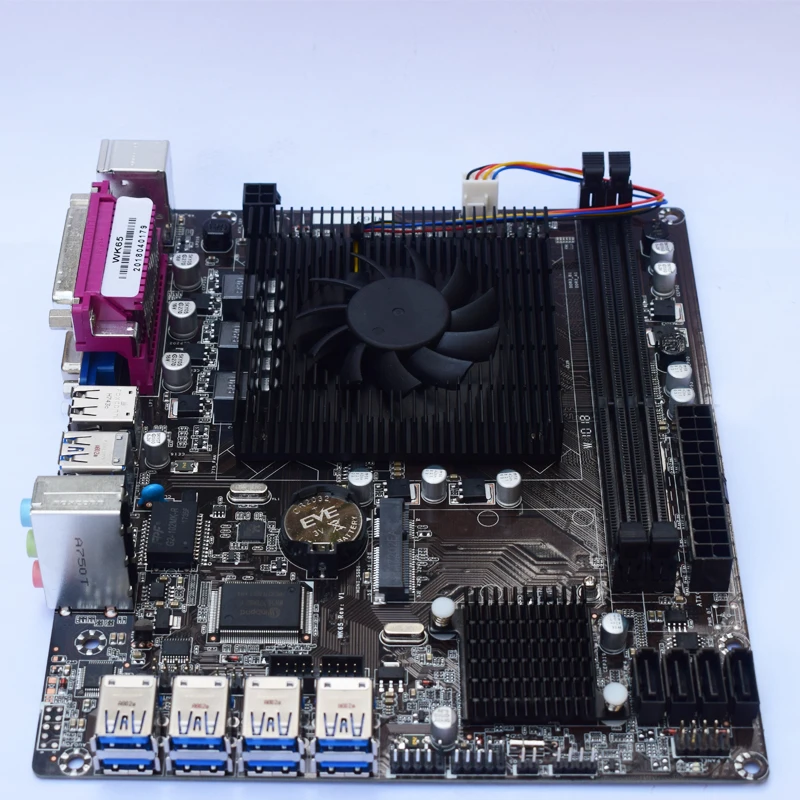 WK 65 industrial motherboard new 8 card motherboard 6 graphics card USB