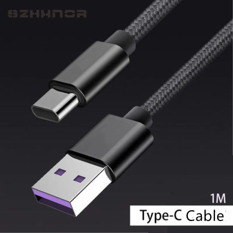 Зарядное устройство черного цвета с разъемом USB C для быстрой зарядки и передачи
