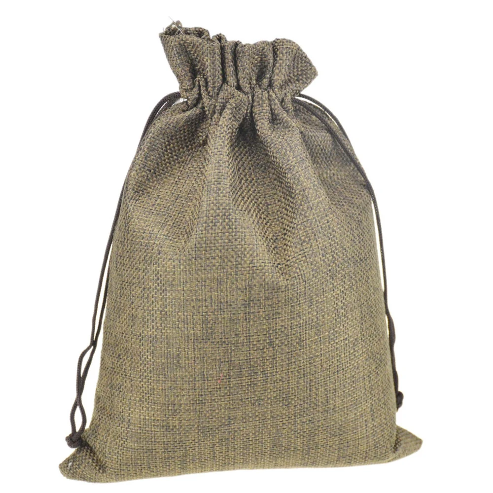 Bolsas de yute de tela de lino de cm, paquete de regalo con cordón, bolsas de con cordón de nailon reutilizables, decoración del hogar|bag f|bags withbag pouch - AliExpress