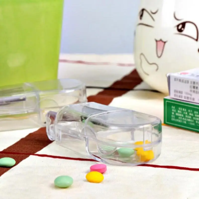 Handy коробка для лекарств Pill Case Cutter Box Tablet Резак Splitter футляр для лекарств