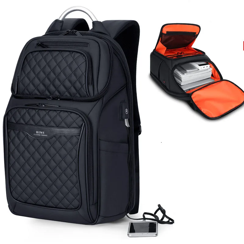 New Men Backpack 17 inch Laptop Backpack USB charging Large Capacity