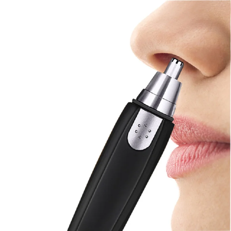 

2pcs Ear Nose Hair Trimmer Hair Removal Epilator Nose Clipper Ear Nose Razor Shaving Machine Electric Epilator for Men and Woman