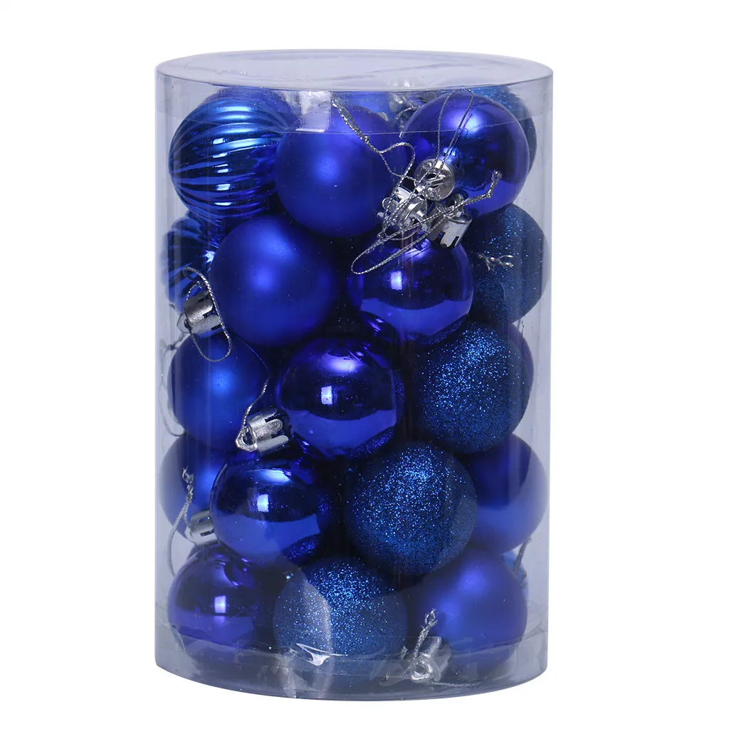 34 шт. 40 мм Рождественская елка шар Елочная игрушка навесная домашняя вечерние декоративное украшение Рождественские принадлежности украшения для дома#15