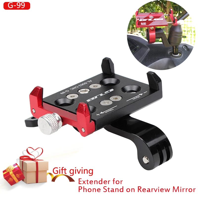 

Mobile Phone Holders Stands Universal Aluminum MTB Bike Bicycle Motorcycle Phone Holder Bicycle GPS Handlebar Clip Stand