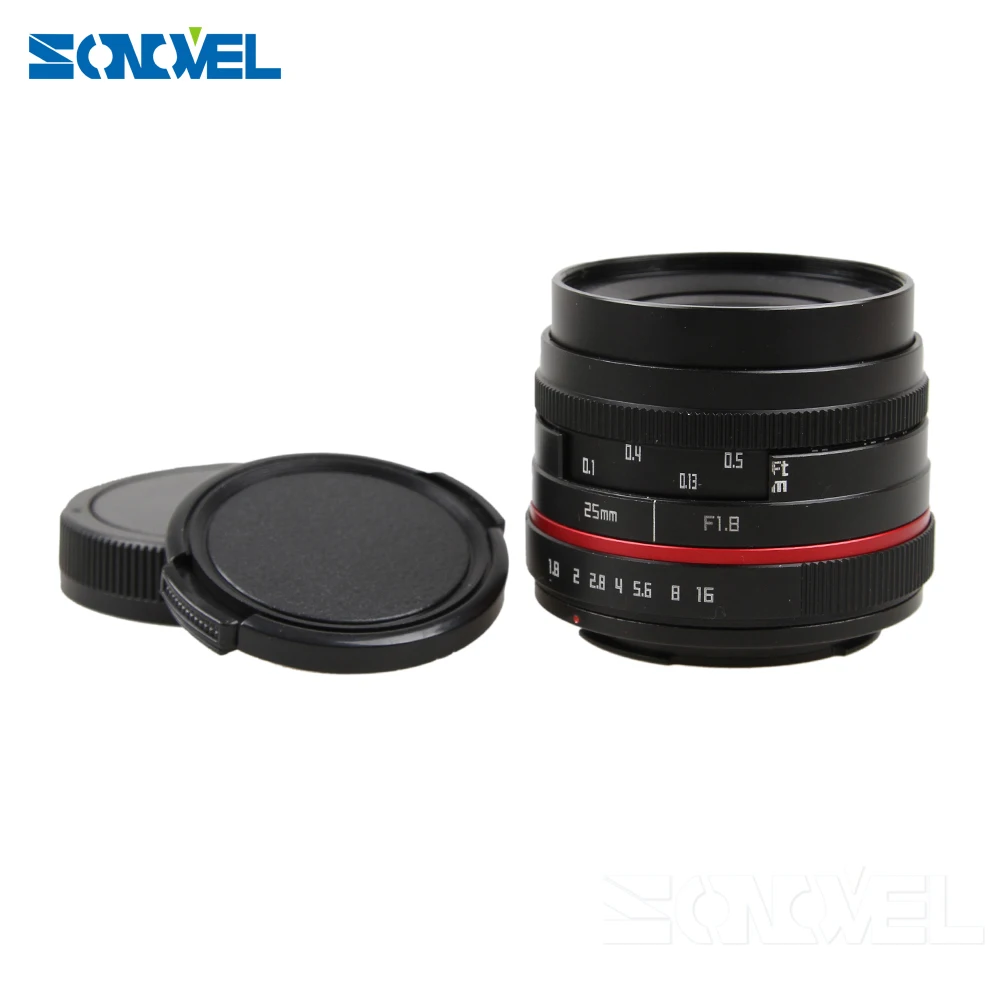 25 мм F1.8 ручной широкоугольный объектив + бленда объектива для Sony E образное