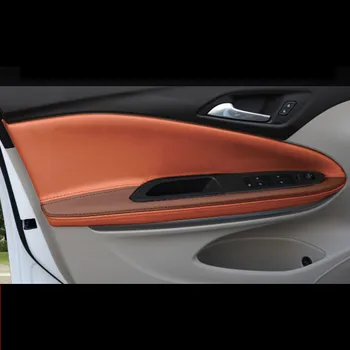 

4PCS Good Quality Interior Door Panel Armrest Microfibre Leather For Buick Verano Sedan 2015 2016 2017 2018 AB174