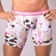 Длинные боксеры, шорты, нижнее белье для мужчин, сексуальные плотные боксеры Homme, мужское нижнее белье, ночное белье, трусы для мальчиков, одежда с широким поясом, повседневные