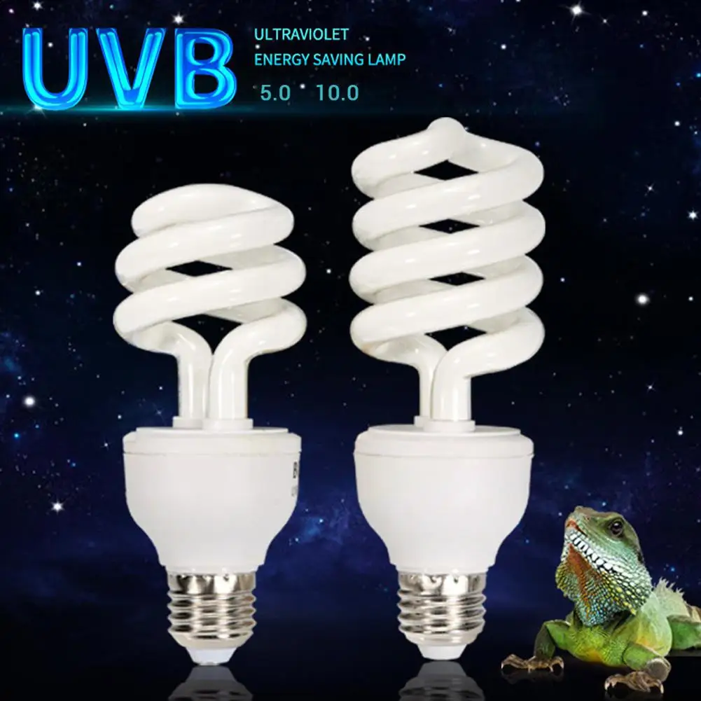 

5.0 10.0 UVB 13W/26W Reptile Light Bulb UV Lamp Vivarium Terrarium Tortoise Turtle Snake Pet Heating Light Bulb 220v-240v