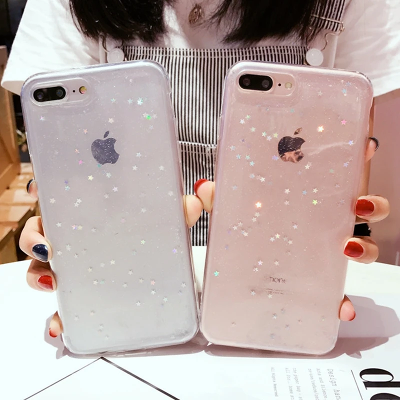 Блестящий чехол со звездами для iphone 11Pro XS MAX X 7 8 plus мягкий из ТПУ 6 s iphone8 7plus 11proMax