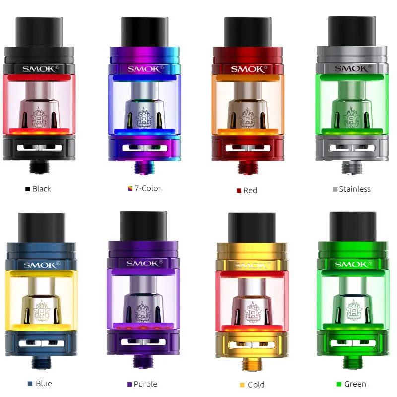 SMOK TFV8, Большой Детский Светильник, распылитель, 5 мл, испаритель, электронная сигарета, Vape танк с V8, Детские катушки, головка резистора