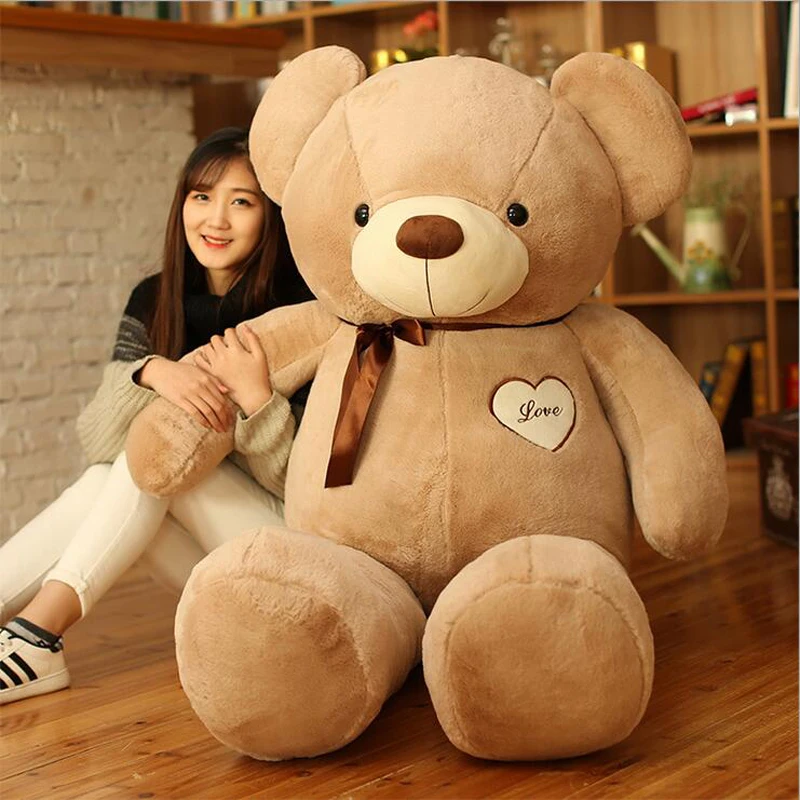 

Big White Pink Teddy Bear Plush Toys Love Heart Bear Stuffed Doll Toy Girls Toys Girlfriend Birthday Gift