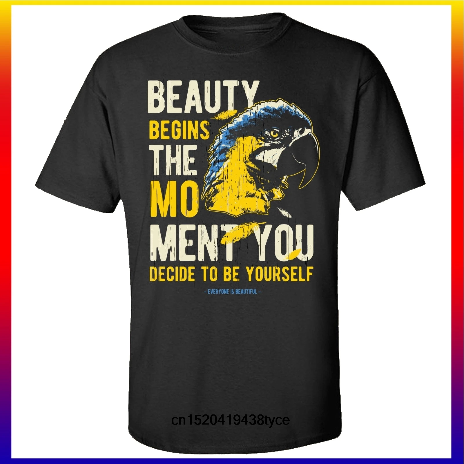 

Bird Macaw t-shirt Mens O-Neck Tee Shirt Pullover t-shirt Summer Tee Shirt Cotton Top Clothing