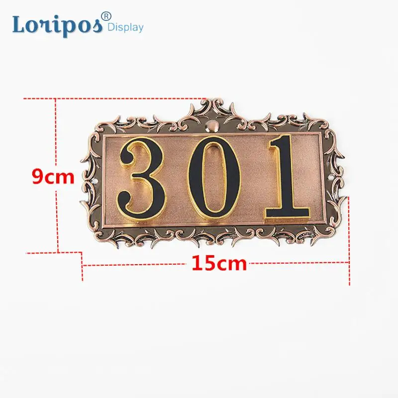 

Metal Door Number Plate Customized Letter Door Number Figure Digit Plate Room Hotel Digital Sign Board Wall Mounted Number