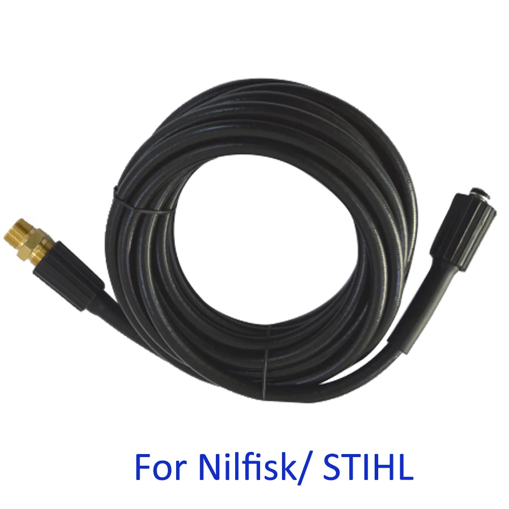 

10m / 32ft x High Pressure Hose Water Cleaning Extension Hose Pipe Cord for Nilfisk STIHL Gerni HUSQVARNA High Pressure Washers