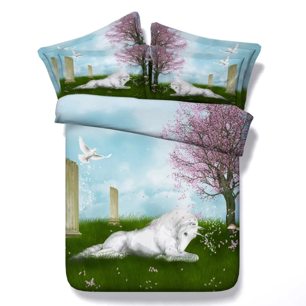 Popular Bedspreads Girlsbuy Cheap Bedspreads Girls Lots From - White Horse Bedding Sets Pcs D Unicorn Printed Comforter Cover Kingqueen Twin popular bedspreads girlsbuy cheap bedspreads girls lots from - white horse bedding sets pcs d unicorn printed comforter cover kingqueen twin