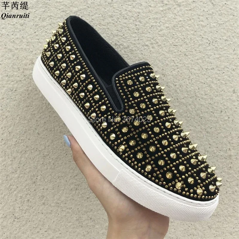 black and silver flat shoes