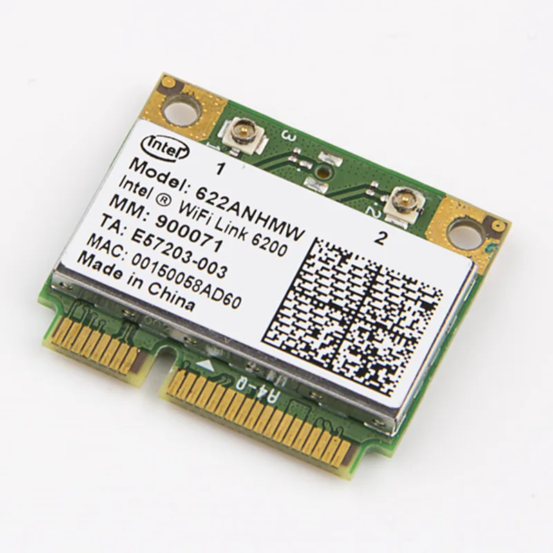 Беспроводная Wi-Fi карта с Intel mediino Advanced-N 6200 622ANHMW с мини PCI-E 300 Мбит/с 802.11AGN двухдиапазонный 2,4G/5 ГГц