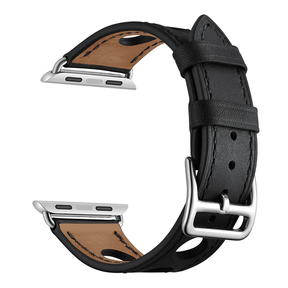 

Genuine leather strap For Apple Watch 4 band 40mm 44mm 38mm 42mm iwatch serise 4/3/2/1 belt replacement clock bracelet wrist