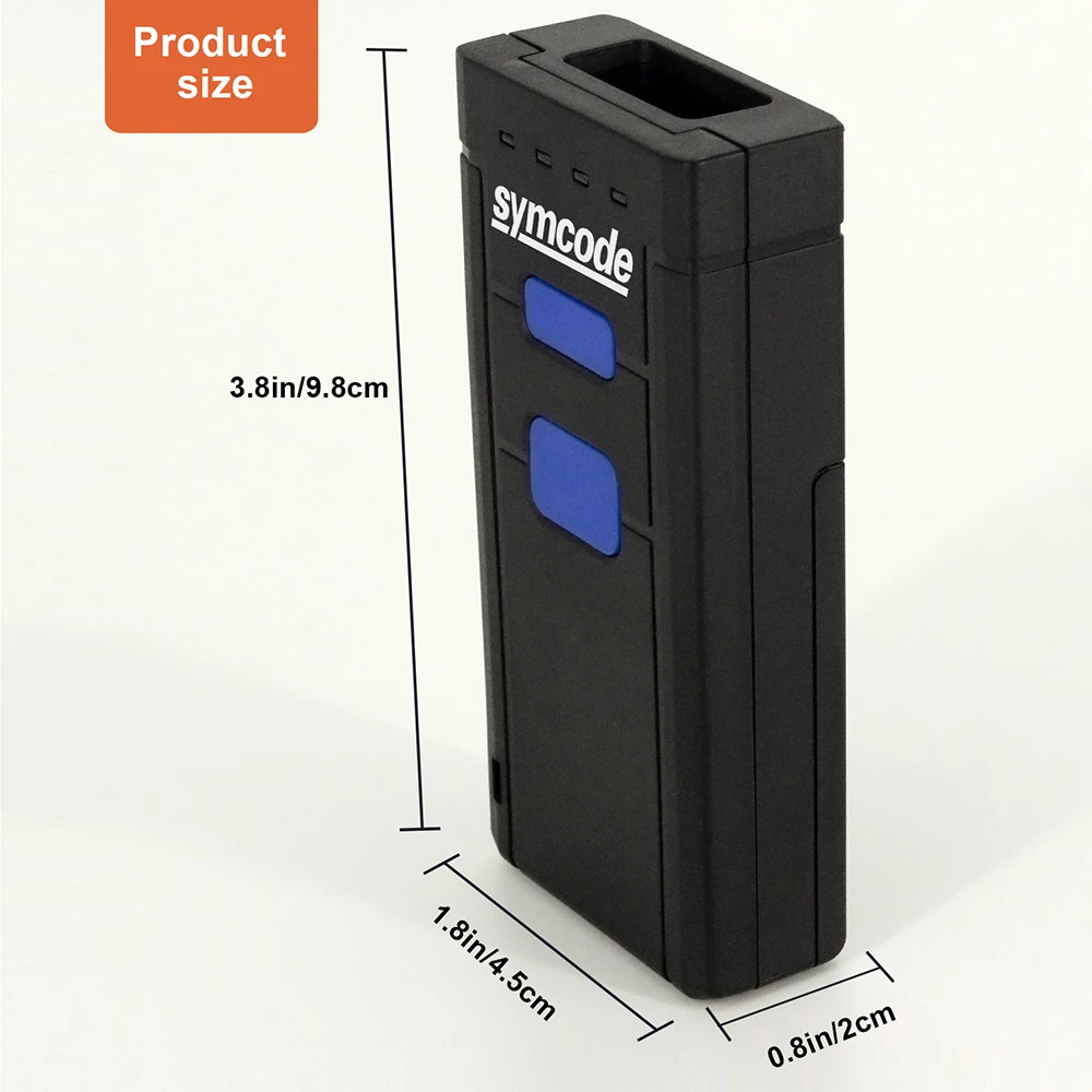  Symcode 1D 2D Bluetooth Barcode Scanner 1D 2D USB Bluetooth 2.4GHz Wireless Barcode Reader Wireless - 32858327572