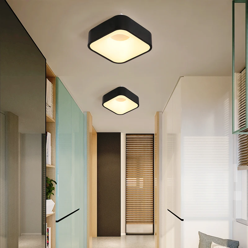  NEO Gleam Round/Square/Triangle Modern Led Ceiling Lights For Living Room Bedroom Study Room Dimmab - 32979609698