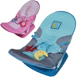 Детский стул новорожденный шезлонг детский складной сиденье стула с поясом и игрушками Детский Повседневный складной стул для