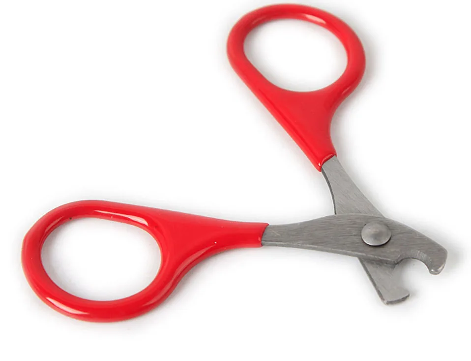 1 PCS Metallic red scissors for cats Solid and durable scissors for claws cat cats products for pets cat nails                   (4)