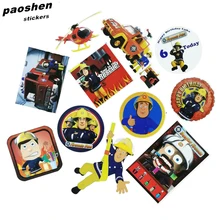 11Pcs Fireman sam PVC Waterproof Personality Stickers For Car Laptop Motorcycle Skateboard Luggage Furnitur Decal DIY Sticker