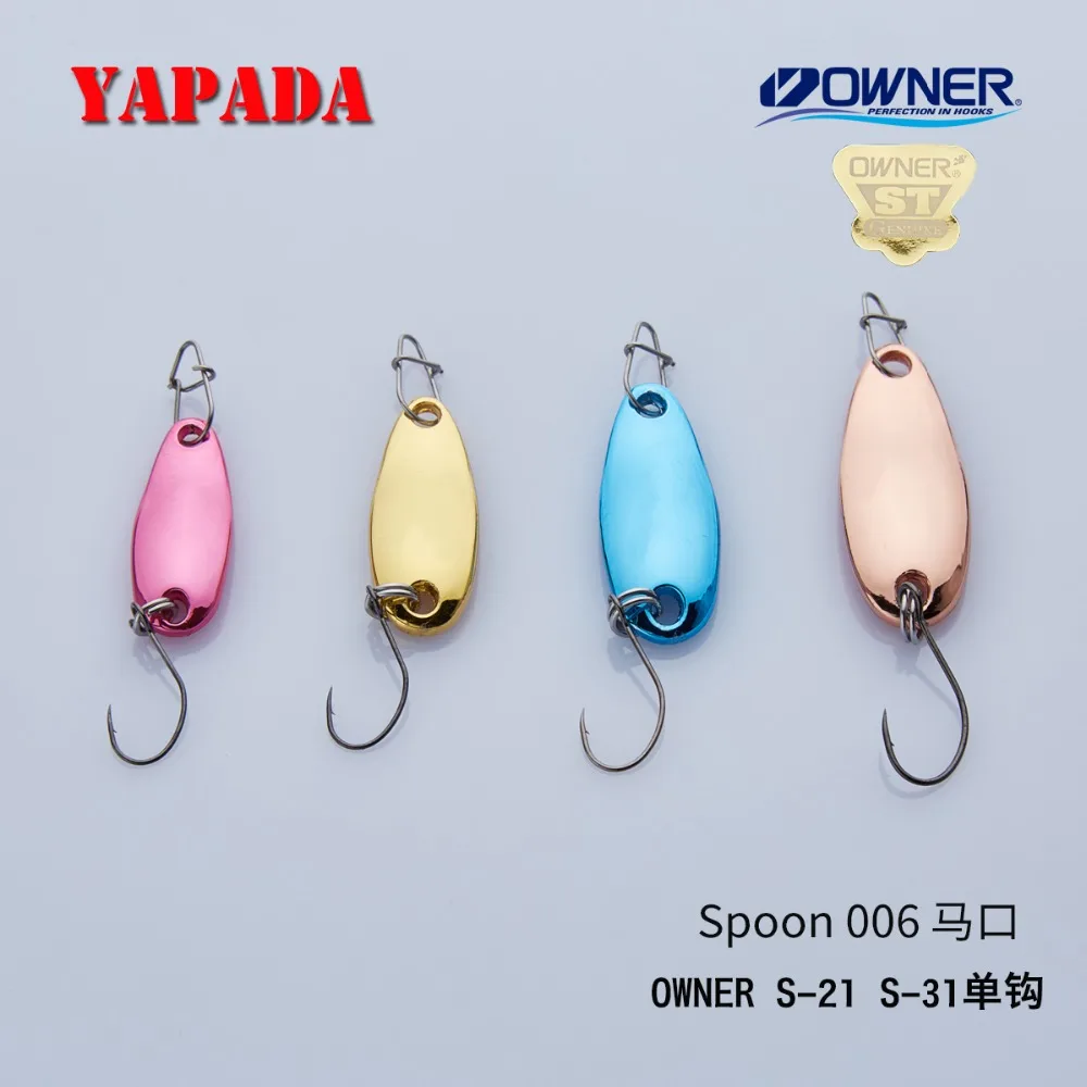 YAPADA ملعقة 006 صفيح 1.5g-2g مالك واحد هوك 24-26mm متعدد الألوان ملعقة معدنية سبائك الزنك الصيد السحر YAPADA ملعقة 006 صفيح 1.5g-2g مالك واحد هوك 24-26mm متعدد الألوان ملعقة معدنية سبائك الزنك الصيد السحر