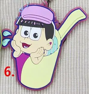 1 шт. г-н осомацу-cан спа-ванна Karamatsu ичимацу Мацуно Осомацу Конья ва Софи резиновый брелок для сбора телефона кулон - Цвет: 6